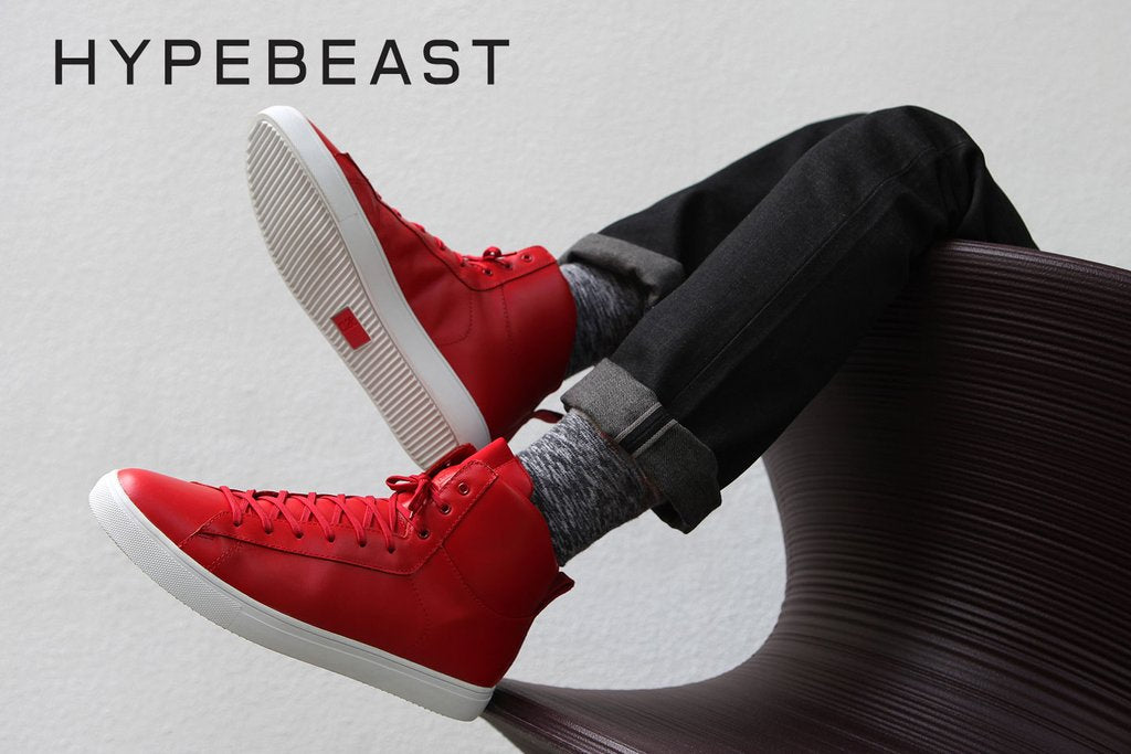 hyperbeast clae los angeles frazier leather sneakers boots