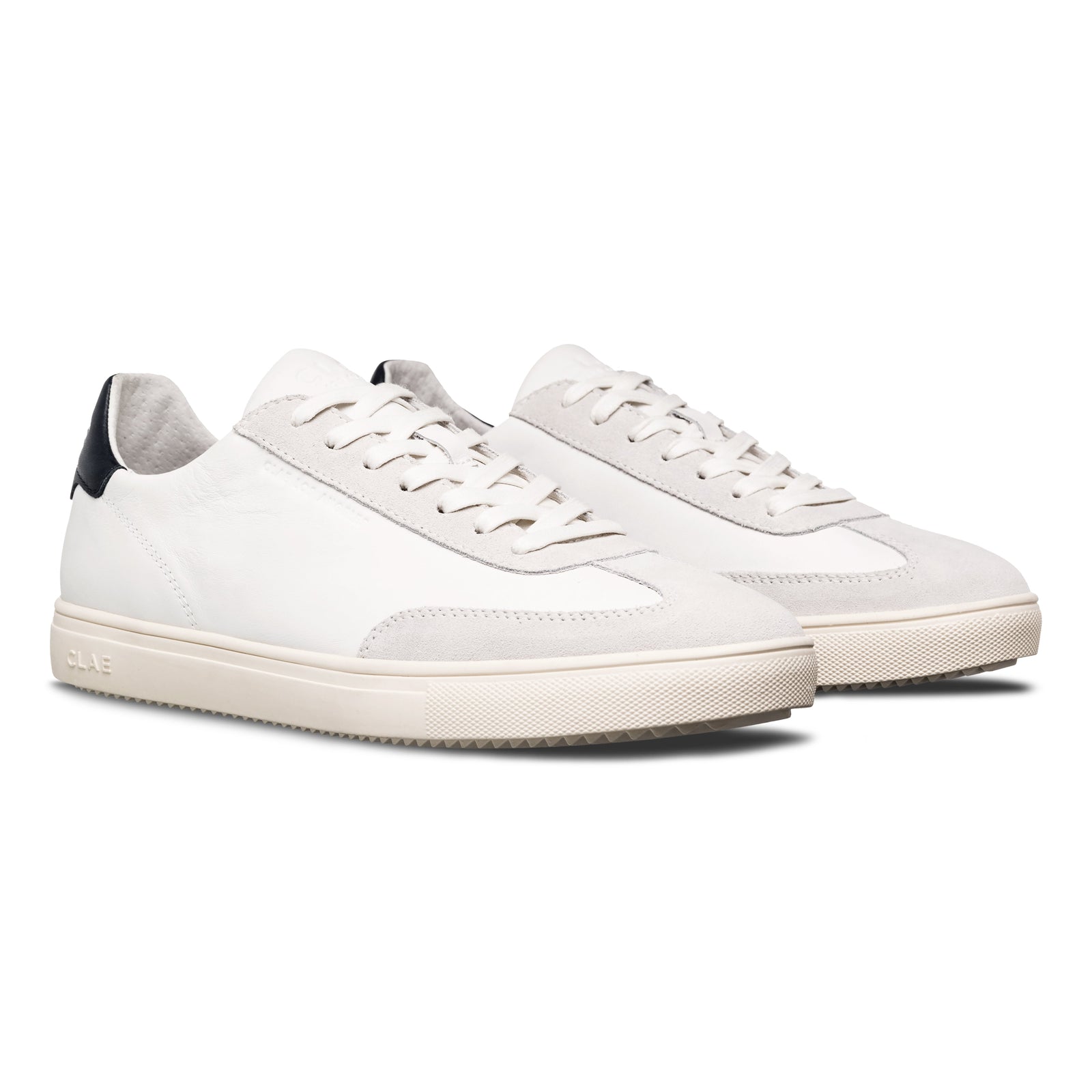 DEANE White Leather Navy
